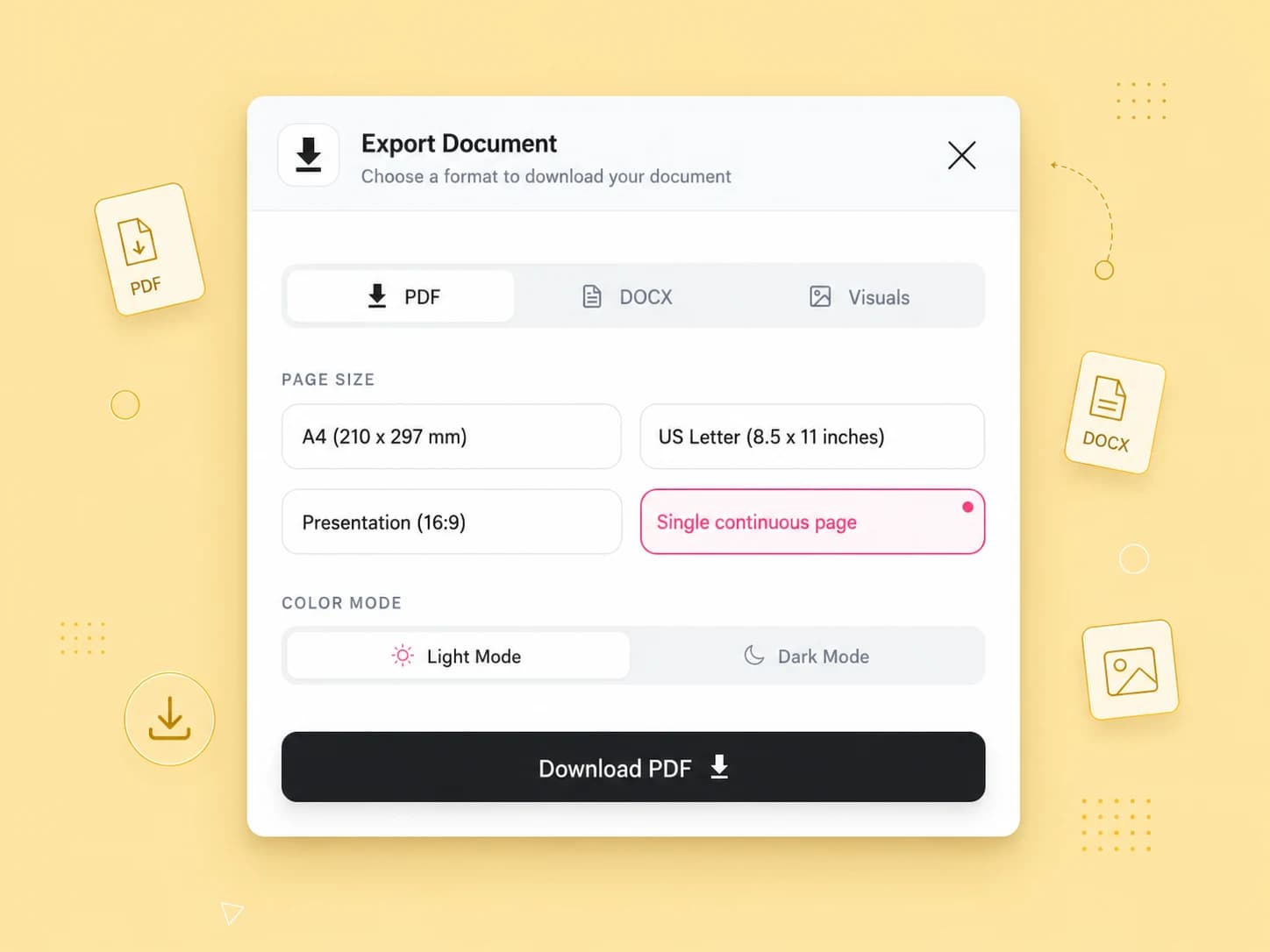 Export and present your Traceful visuals
